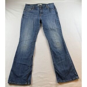 Levi's Red Tab Women Size 12L 515 Bootcut Distressed Back Pocket Flap Blue Jeans